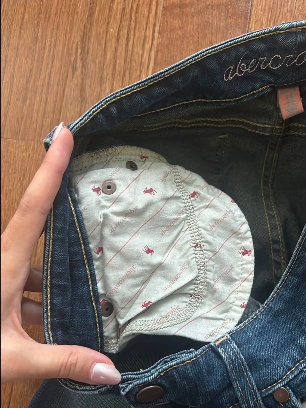 Y2k bella swan Abercrombie bootcut low rise jeans 00 - Picture 5 of 5